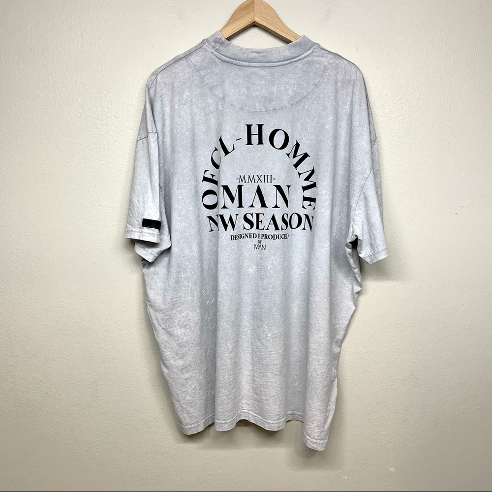 BooHoo MAN Short Sleeve Logo T Shirt Size XL